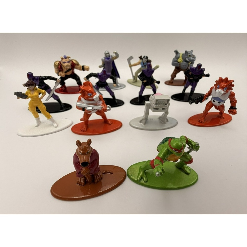Jada Toys TMNT Nano MetalFigs Diecast Mini Lot of 14 Leonardo Shredder